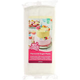FunCakes Fondant Sabor Limón: Delicioso sabor, textura suave, fácil de untar, fondant enrollado, perfecto para tartas, cupcakes y galletas. Halal, kosher y sin gluten. 250 g (paquete de 3) Pasta de azúcar Naty Shop 1 kg Limón