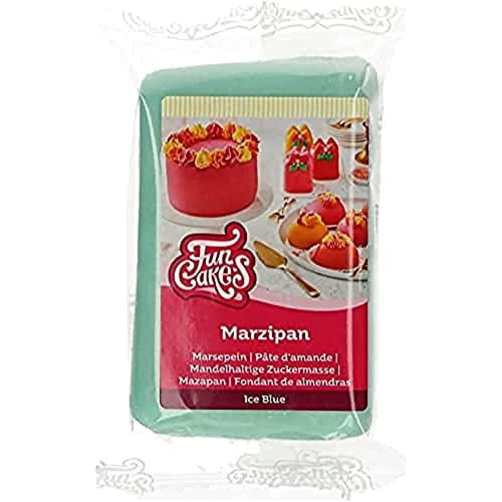 FunCakes Mazapán Baby Blue: Fácil de usar, delicioso sabor, flexible y suave, fácil de untar, fino y firme, perfecto para decorar tartas, kosher y sin gluten. 250 gramos. Naty Shop Título predeterminado pasta de azúcar