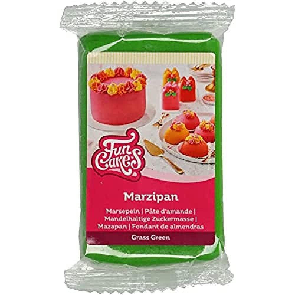FunCakes Pasta de Azúcar de Almendras (Mazapán Holandés) Verde Hierba: Fácil de usar y suave, perfecta para decorar tartas, halal, kosher y sin gluten, 250g (Pack de 2) Naty Shop Pasta de Azúcar Verde Hierba 250G (1 Pack)