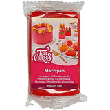 FunCakes Pasta de Azúcar de Almendras (Mazapán Holandés) Rojo Pasión: fácil de usar y suave, perfecta para decorar tartas, halal, kosher y sin gluten. 250 gramos. (paquete de 2) Naty Shop pasta de azúcar 250 G (1 paquete)