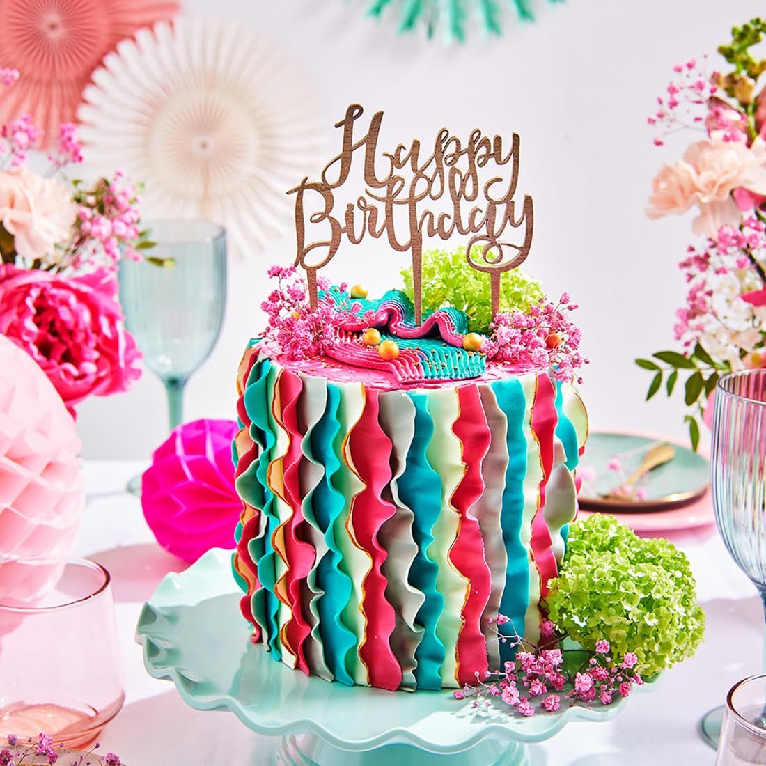 FunCakes roll fondant Botanical Green: Fácil de usar, liso, flexible, suave y maleable, perfecto para decorar tartas, halal, kosher y sin gluten, 250g Naty Shop Sugarpaste