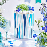 FunCakes rollito de fondant Demin Blue: fácil de usar, liso, flexible, suave y maleable, perfecto para decorar tartas, halal, kosher y sin gluten, 250g Naty Shop Pasta de Azúcar