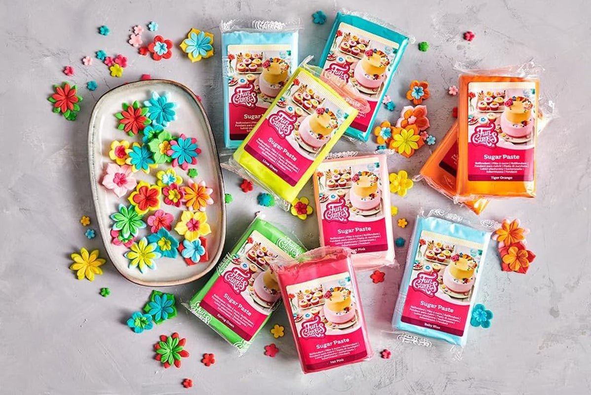 FunCakes Rollo de fondant Red Earth, fácil de usar, liso, flexible, blandito y flexible, perfecto para decorar tartas, halal, kosher y sin gluten, paquete de 250g 1 Naty Shop Pasta de Azúcar