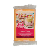 FunCakes Fondant Laminado Naranja Tropical: Fácil de Usar, Suave, Flexible, Blando y Flexible, Perfecto para Decorar Tartas, Halal, Kosher y Sin Gluten, 250g Naty Shop Default Title Pasta de Azúcar