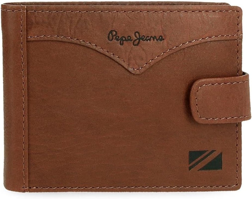 Cartera Pepe Jeans Jacket Horizontal Click Talla Única Hombre Naty Shop Cartera Marrón