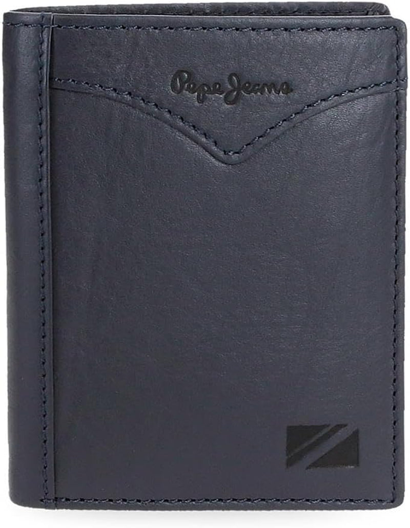 Pepe Jeans Cartera Vertical Jacket con Monedero, Cartera Hombre Talla Única Naty Shop Azul
