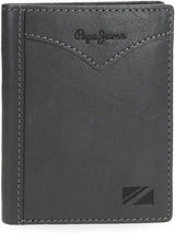 Pepe Jeans Cartera Vertical Jacket con Monedero, Cartera Hombre Talla Única Naty Shop Gris