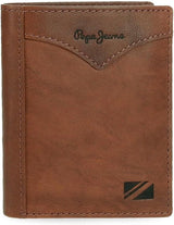 Pepe Jeans Cartera Vertical Jacket con Monedero, Cartera Hombre Talla Única Naty Shop Marrón