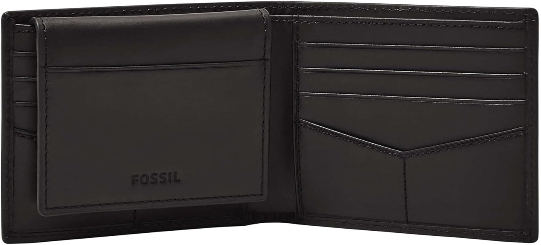 Fossil Derrick Porta pasaporte plegable de cuero con bloqueo RFID para hombre con tarjetero desmontable Cartera para hombre Naty Shop
