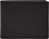 Fossil Derrick Tarjetero plegable de piel con bloqueo RFID para hombre con tarjetero desmontable Naty Shop Cartera para hombre negro