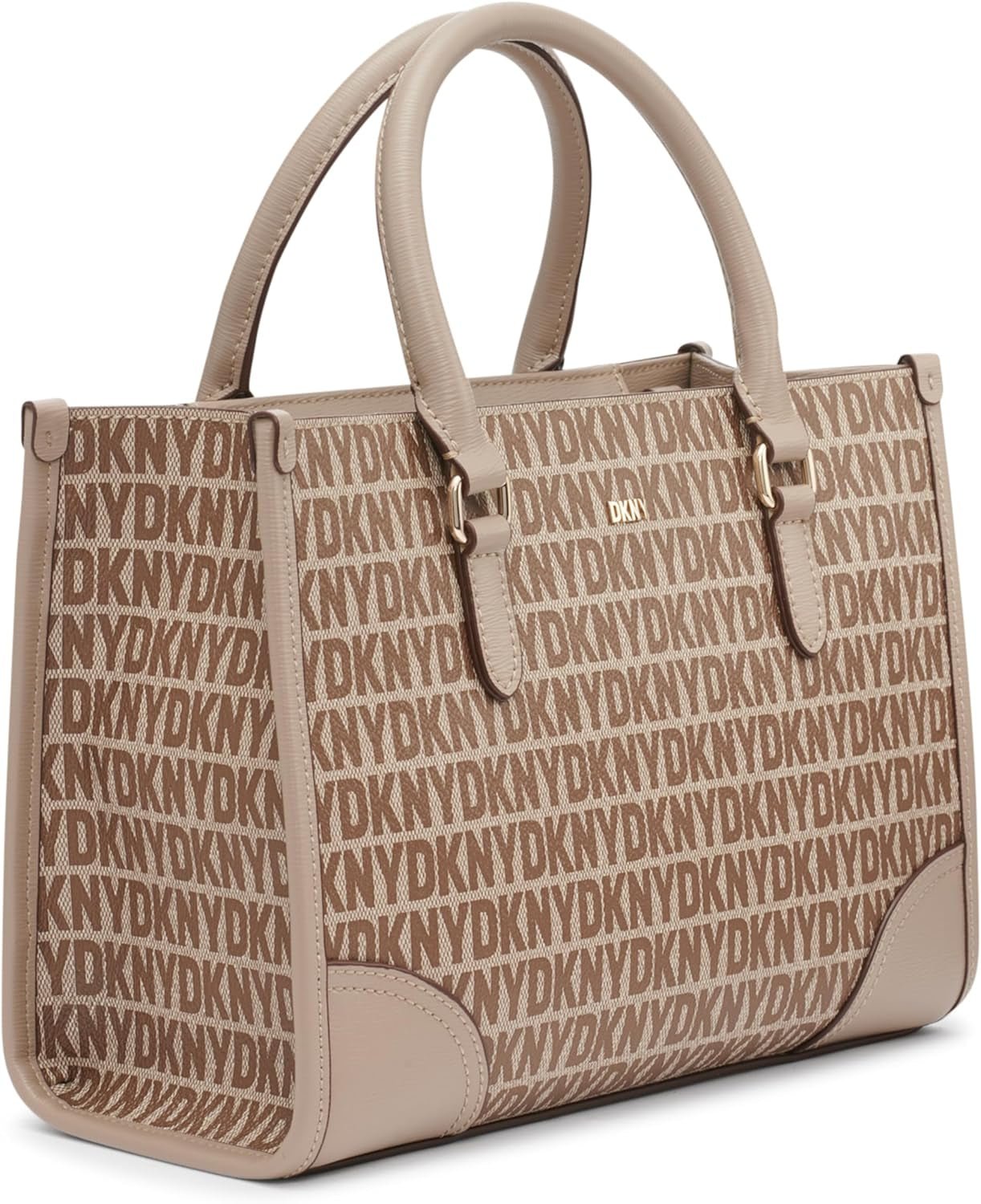 DKNY Bolso Tote Satchell Casual para Mujer, Chino/Toffee Bolsos para Mujer Naty Shop