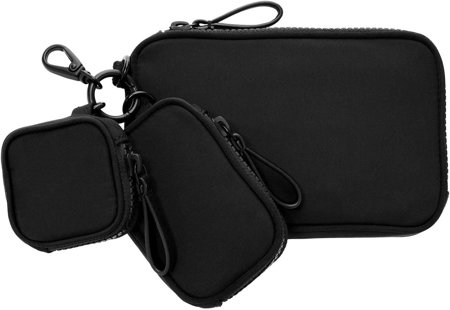 Fossil Tech Trio Bolsa de viaje para hombre 17,78 cm de largo x 3,175 cm de ancho x 12,065 cm de alto Cartera para hombre Naty Shop negro