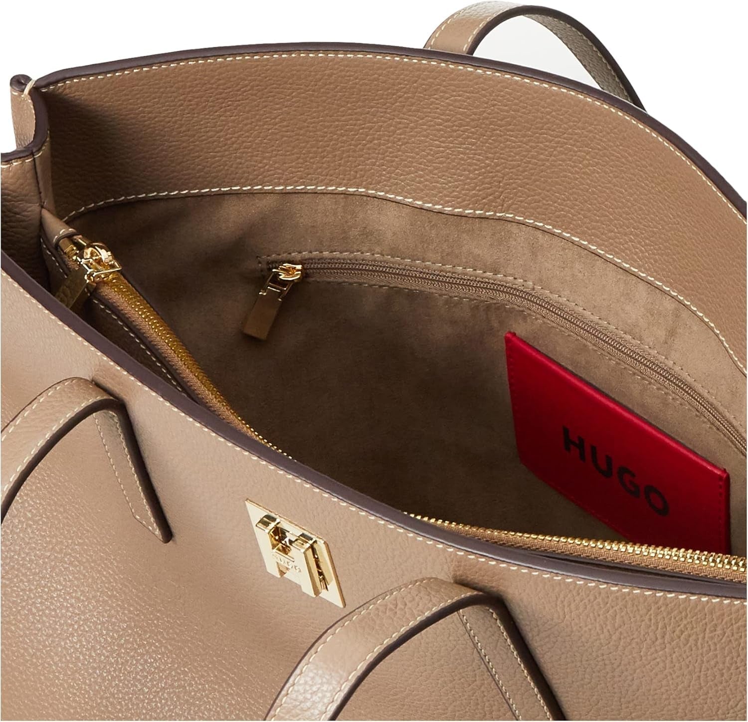 Bolso de Trabajo Mujer HUGO Arleen Work Bag Dark Beige251 Talla Única Bolsos Mujer Naty Shop