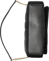DKNY Bolso De Hombro Con Solapa Para Mujer, Negro/Amarillo Naty Shop Bags