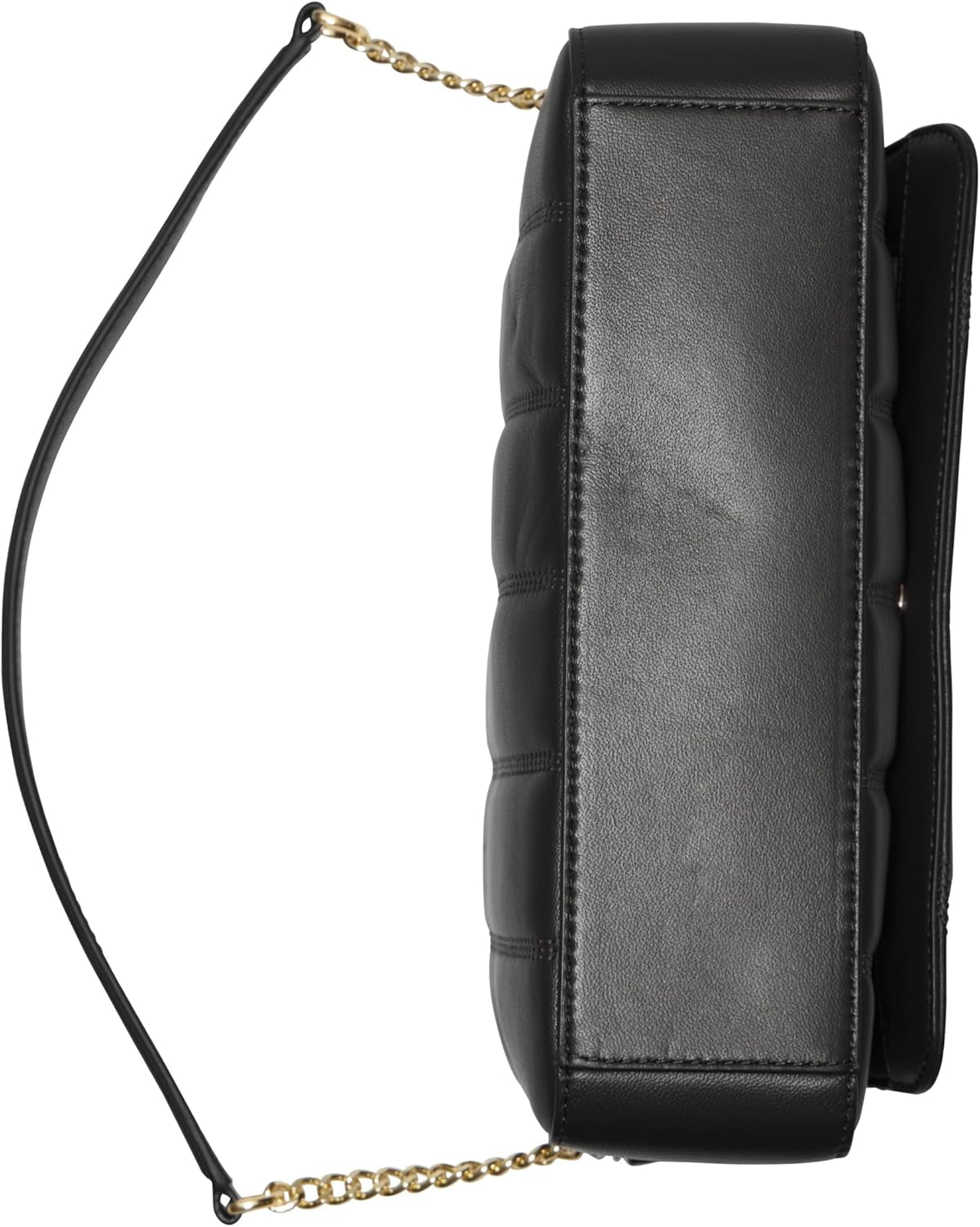 DKNY Bolso De Hombro Con Solapa Para Mujer, Negro/Amarillo Naty Shop Bags