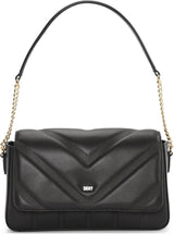 DKNY Bolso De Hombro Con Solapa Para Mujer Black/Yellow Bolsos Mujer Naty Shop Default Title