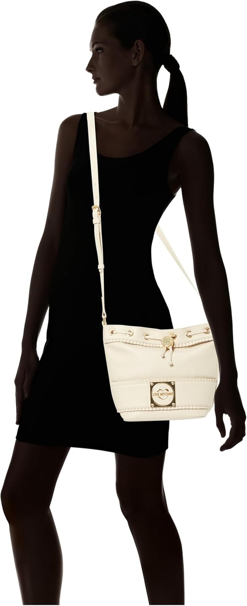 Love Moschino Bolso De Hombro Mujer, Bolso De Hombro Marfil, Bolsos De Mujer Marfil Naty Shop