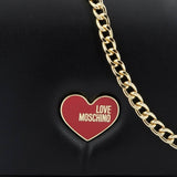 Love Moschino Bolso de hombro de mujer, Negro Naty Shop Bolsos Mujer