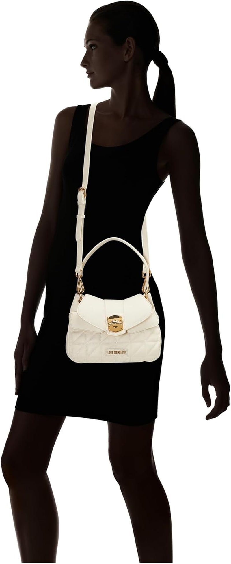 Love Moschino Bolso de hombro para mujer, mantequilla Naty Shop Bolsos para mujer