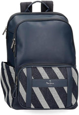 Pepe Jeans Bolsa de Viaje Celine, Azul, 40 x 25 x 20 cm, Poliéster, con Detalles en Piel Sintética, 20 L, de Joumma Bags, Azul, Bolsa de Viaje Equipaje y Equipamiento de Viaje Mochila Naty Shop