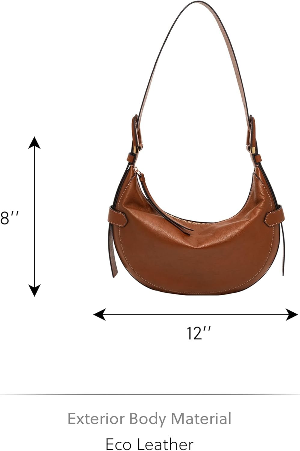 Bolso Mujer Fossil - Harwell Eco Leather Hobo, ZB1847200 - 30,5 cm L x 8,9 cm W x 20,3 cm H Bolsos Mujer Naty Shop