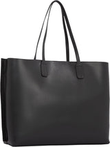 Bolso Tote Tommy Hilfiger Distinct Con Cremallera Para Mujer, Negro (Black), Tamaño Completo Naty Shop Bolsos Mujer