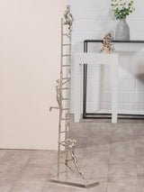 GILDE Deko große Figur Skulptur XXL - escultura decorativa plateada de aluminio color: plata - decoración salón regalo aniversario altura 114 cm Estatuillas y esculturas Naty Shop plata Altura 114 cm