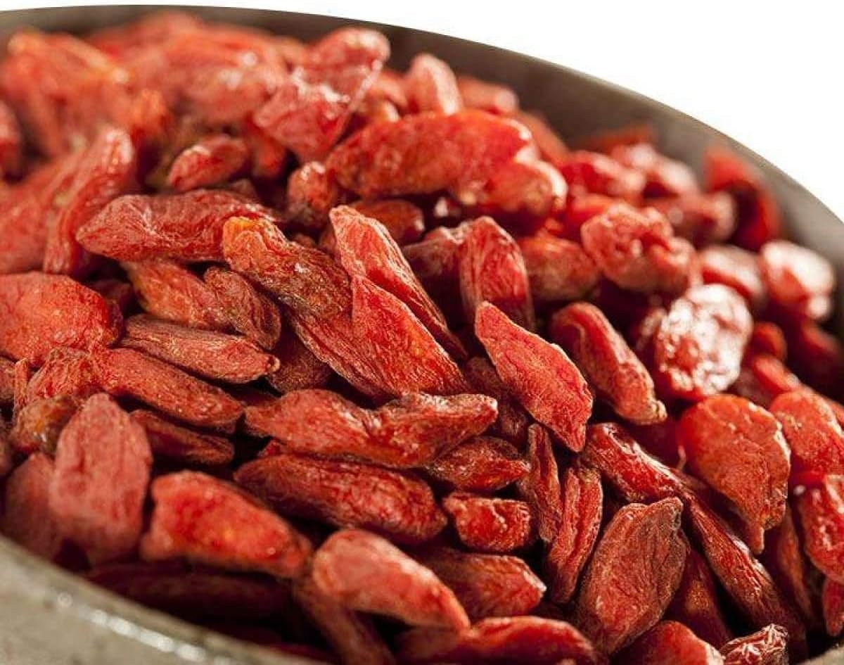 Bayas de Goji - 1 kg de bayas de goji secas y sin azufre de una de las mejores regiones de cultivo del mundo, Ningxia China Productos secos Naty Shop