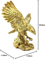 Estatua de adornos de resina de águila dorada, escultura de águila dorada Decoración moderna de estatuillas de oficina en el hogar Decoración de escritorio (dorado 1) Estatuillas y esculturas Naty Shop