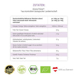 GREEN PANDA® chokeberry orgánico en polvo de Austria | chokeberries secos finamente molidos | chokeberries orgánicos sin aditivos | alternativa regional al polvo de acai y las bayas de goji | 500g Naty Shop productos deshidratados