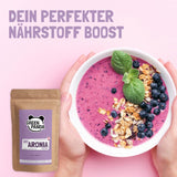 GREEN PANDA® chokeberry orgánico en polvo de Austria | chokeberries secos finamente molidos | chokeberries orgánicos sin aditivos | alternativa regional al polvo de acai y las bayas de goji | 500g Naty Shop productos deshidratados