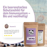 GREEN PANDA® chokeberry orgánico en polvo de Austria | chokeberries secos finamente molidos | chokeberries orgánicos sin aditivos | alternativa regional al polvo de acai y las bayas de goji | 500g Naty Shop productos deshidratados