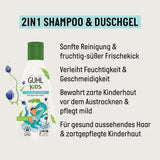 Guhl Kids Dino Advantage Set - 2x Guhl Kids Champú y Gel de Ducha 2 en 1, 250ml + 1x Libro Pixi - Desarrollado especialmente para niños - Sin tirones - Certificado Cosmos Natural Infantil - Baño y cuidado de la piel Naty Shop