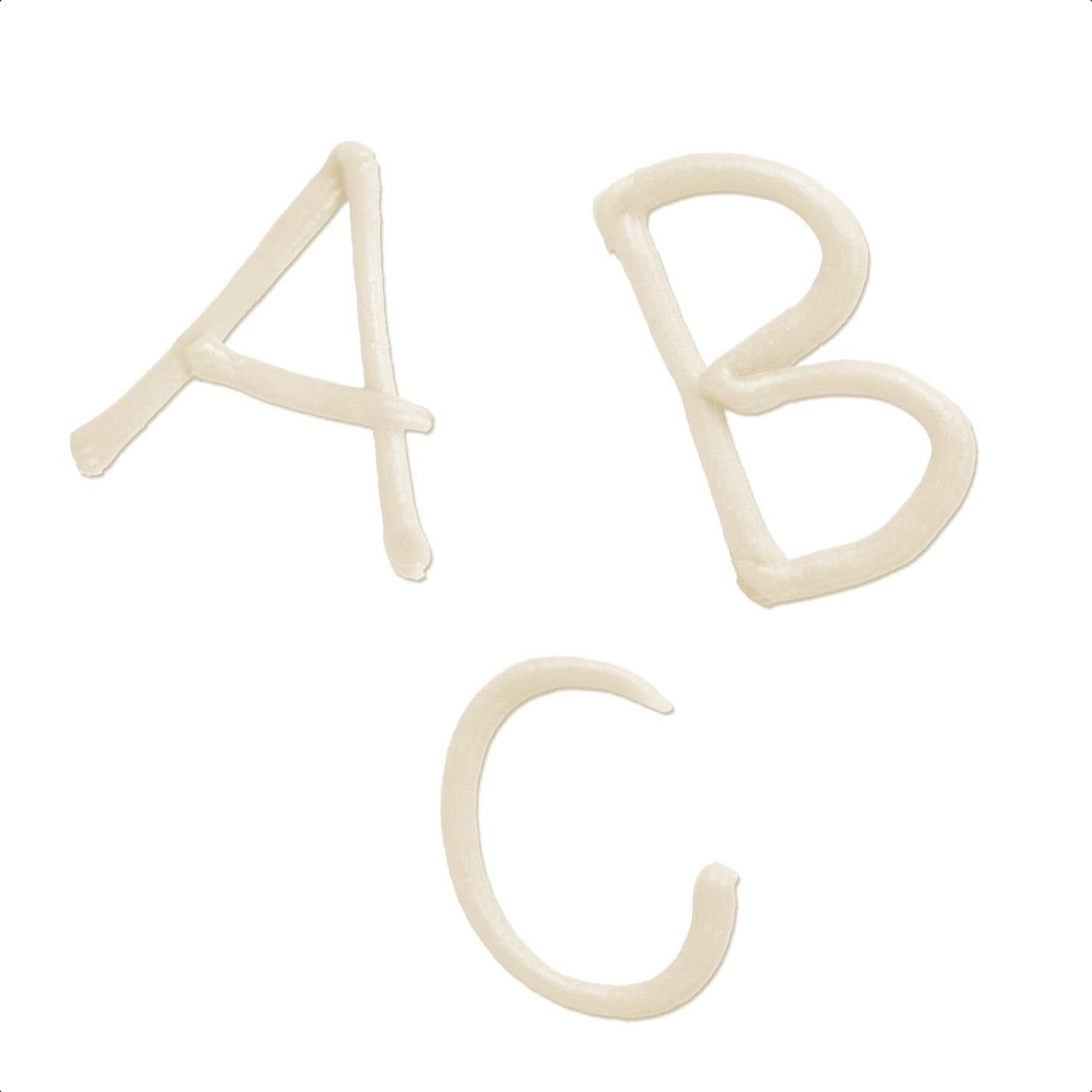 Günthart BackDecor Letras de azúcar BLANCO 25 g para cualquier postre en color azúcar blanco para letras y diseños bonitos, 1 paquete (25 g) Pasta de azúcar Naty Shop