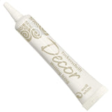 Günthart BackDecor Letras de azúcar BLANCO 25 g para cualquier postre en color azúcar blanco para letras y diseños bonitos, 1 paquete (25 g) Pasta de azúcar Naty Shop