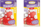 Naty Shop Pasta de azúcar roja 250 g (paquete de 2)