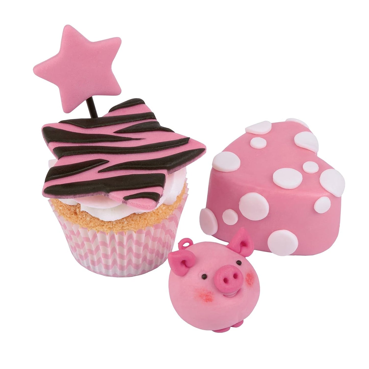 Günthart BackDecor fondant rosa | calidad superior | listo para usar | sin aceite de palma | resistente al desgarro | para recubrir tartas y pasteles | adecuado para modelar | pack de 2 (1 x 250 g) de pasta de azúcar Naty Shop