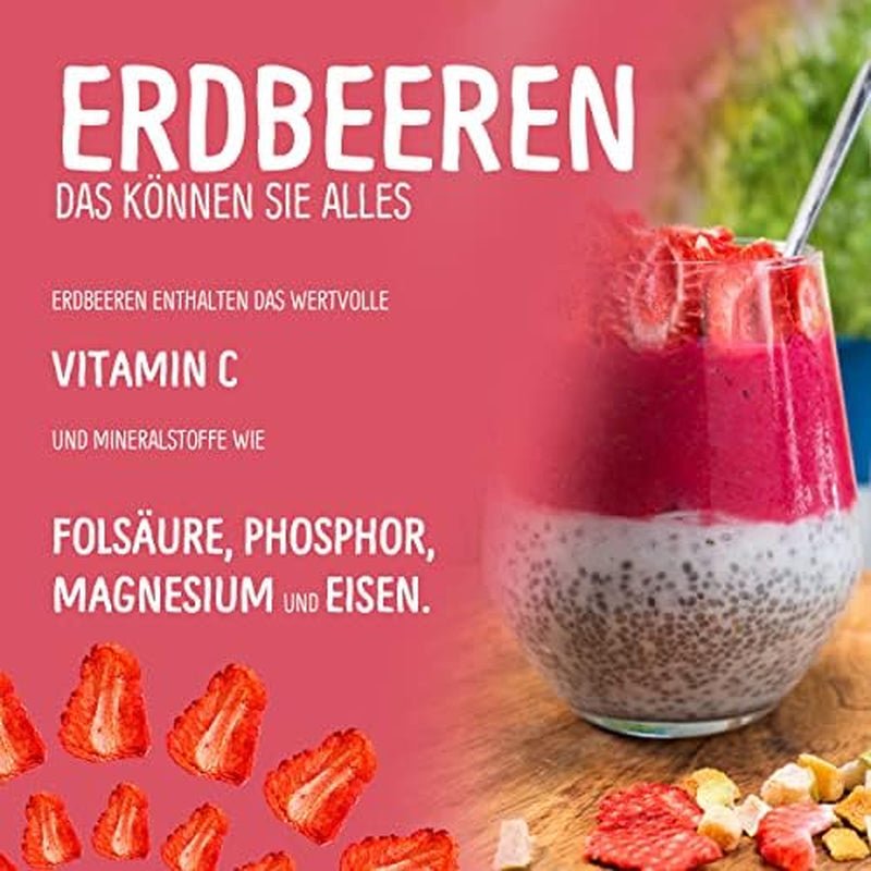 Snacks de frutas ecológicas para niños: 6x15g fresas liofilizadas ecológicas - Frutas liofilizadas - Frutos secos - Pequeños bribones de NutriPur Productos deshidratados Naty Shop