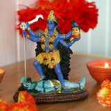 Estatua del dios hindú Kali Ma, Diosa de la India Kali Bhavatarini Estatua del destructor Estatua decorativa de la diosa hindú del tiempo y la muerte Figura Murti Diwali Pooja Regalos Oficina en casa Templo Mandir Altar Puja Artículos Estatuillas y esculturas Tienda Naty