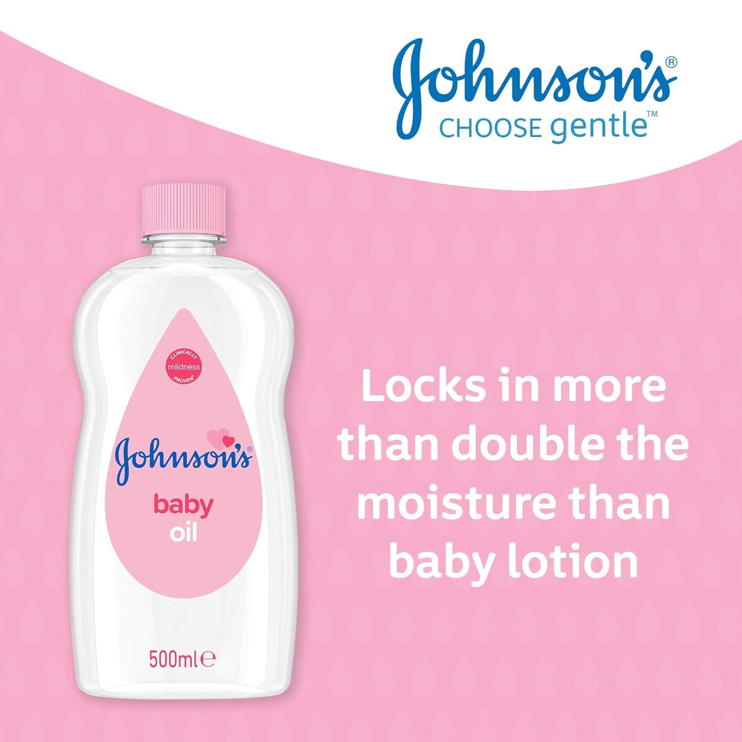 Johnsons JOHNSON'S - Aceite para bebé, (1 X 500 ML) Infantil - Baño y Cuidado de la piel Naty Shop