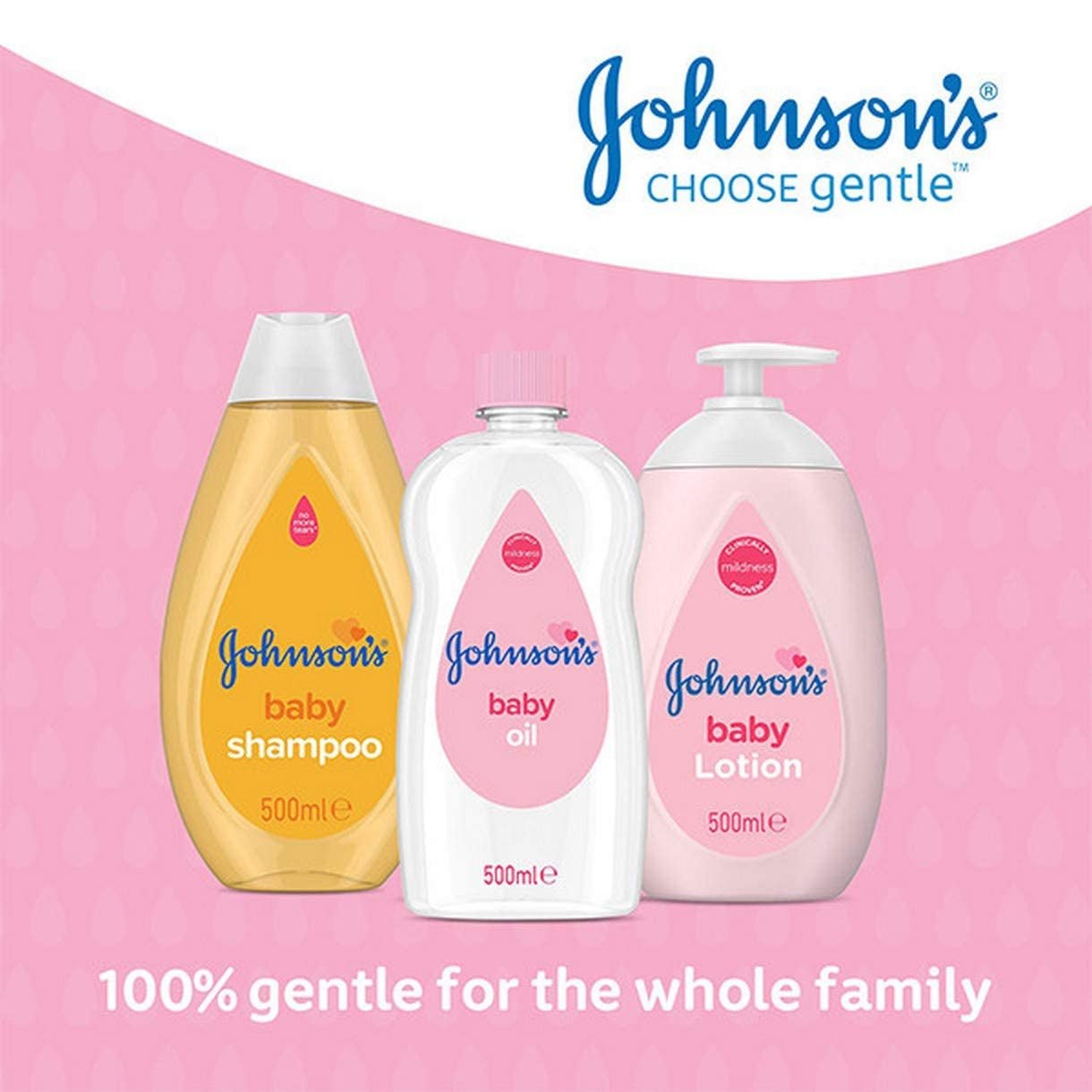 Johnsons JOHNSON'S - Aceite para bebé, (1 X 500 ML) Infantil - Baño y Cuidado de la piel Naty Shop