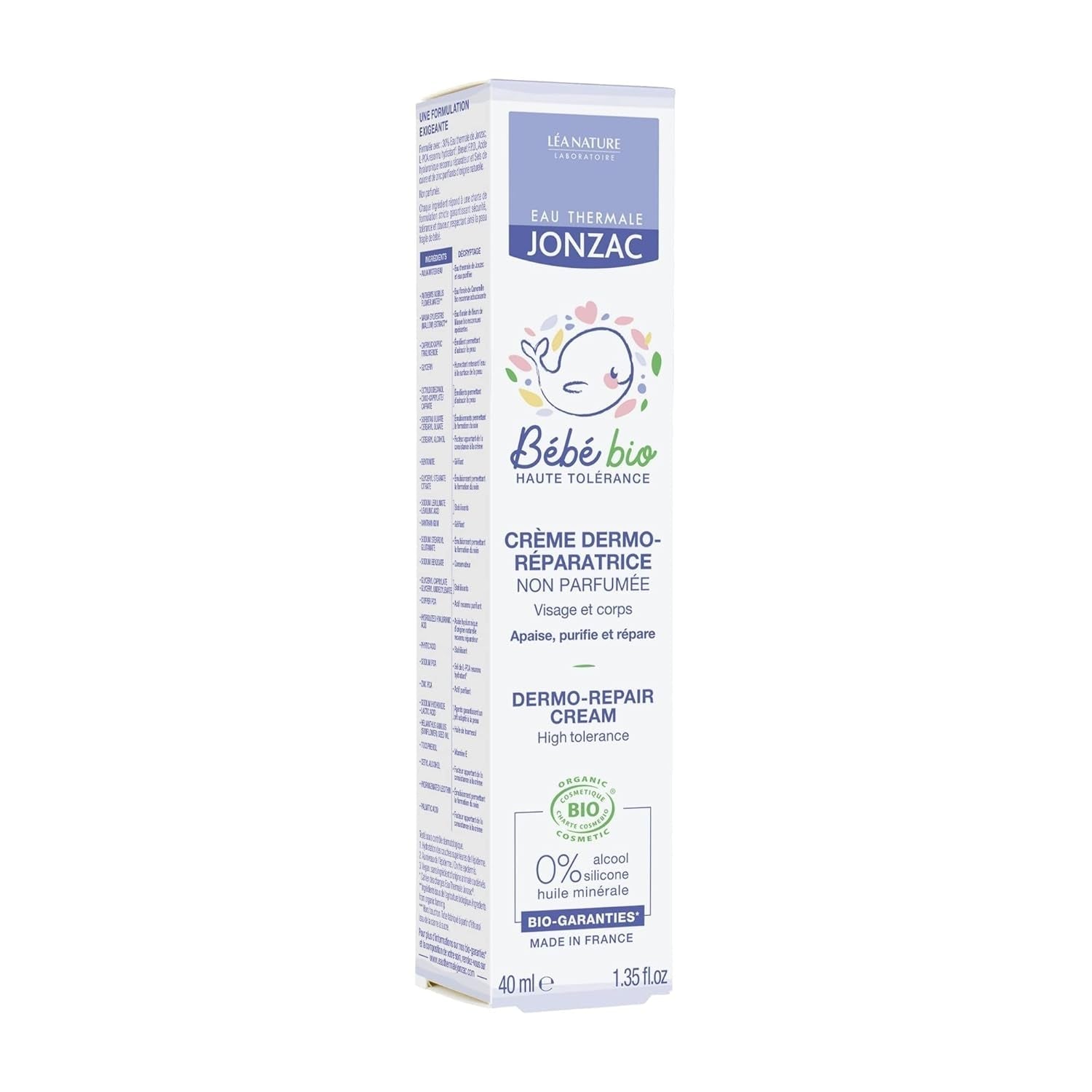 Jonzac Baby Crema Cara 40ml Infantil - Baño y Cuidado Naty Shop