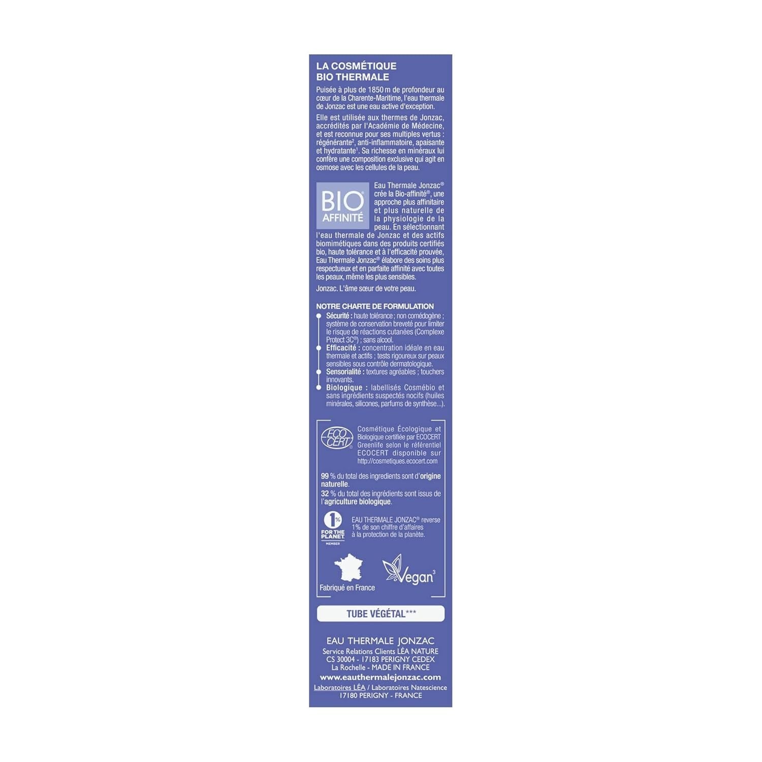 Jonzac Baby Crema Cara 40ml Infantil - Baño y Cuidado Naty Shop