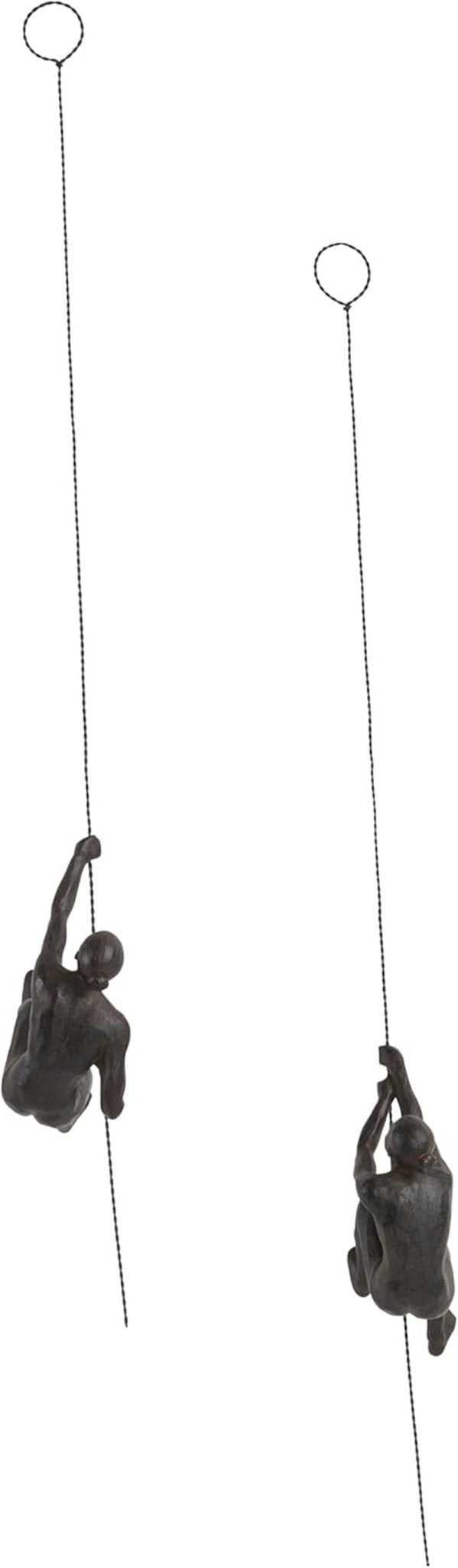 JOTEX Escaladoras Femeninas Figuras decorativas, paquete de 2, marrón óxido Estatuillas y esculturas Naty Shop