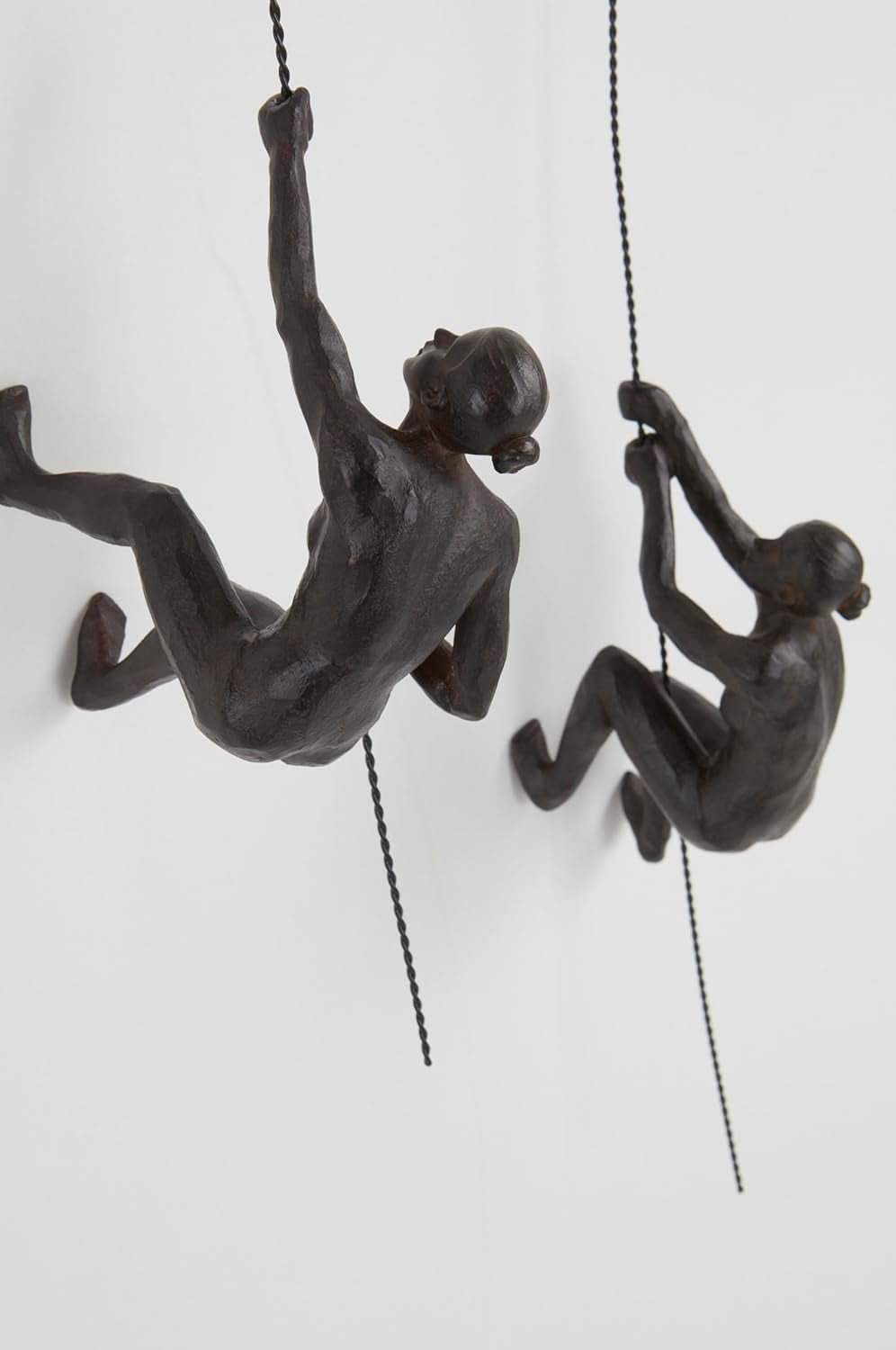 JOTEX Escaladoras Femeninas Figuras decorativas, paquete de 2, marrón óxido Estatuillas y esculturas Naty Shop