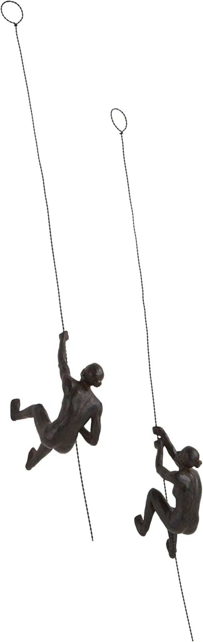 Figuras decorativas de escaladoras femeninas JOTEX, paquete de 2, estatuillas y esculturas de color marrón oxidado Naty Shop Default Title