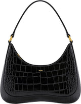 JW PEI Bolsos De Hombro Ruby Mujer Bolsos Naty Shop Cocodrilo Negro En Relieve