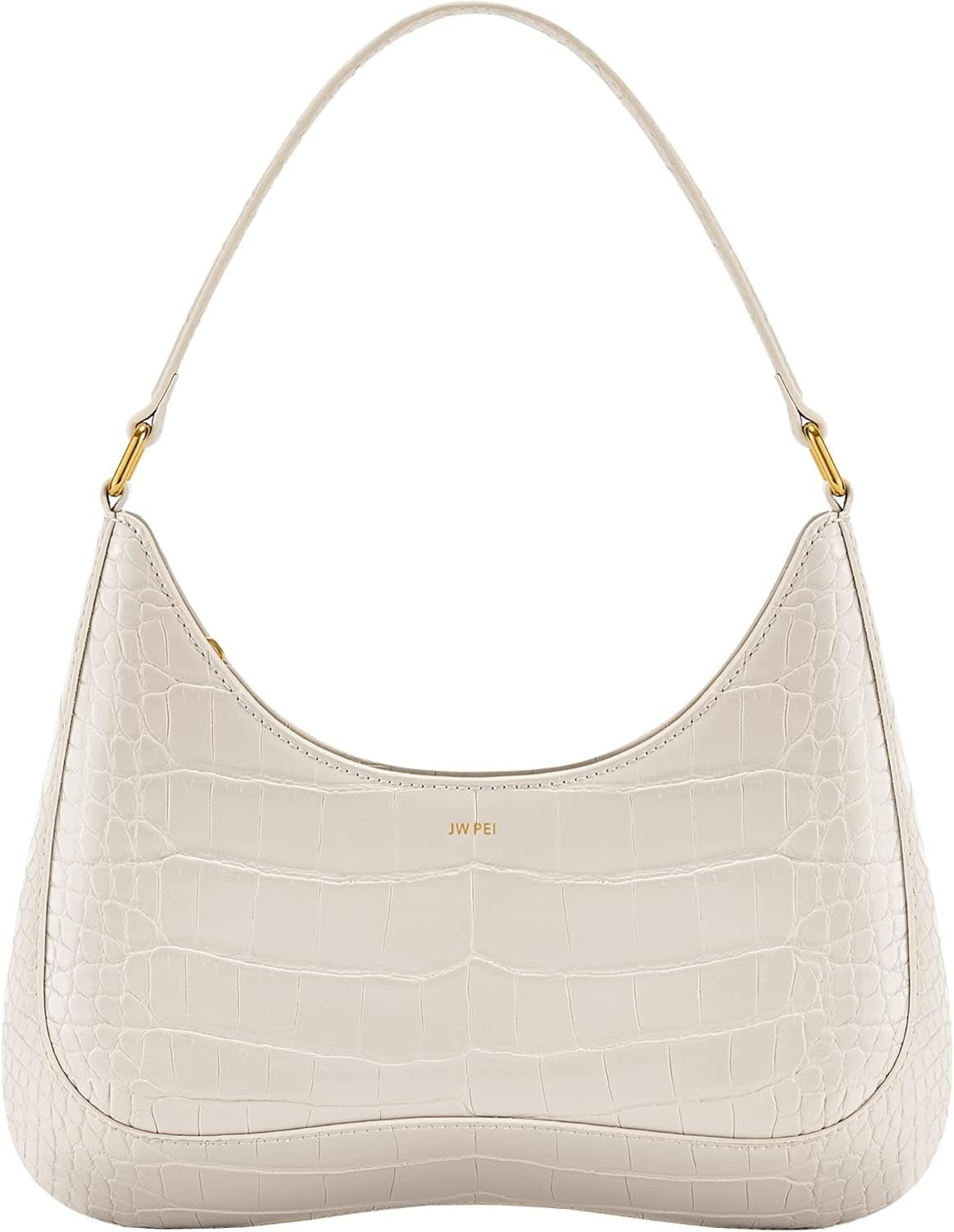 JW PEI Bolsos de hombro Ruby Mujer Bolsos Naty Shop Cocodrilo blanco repujado