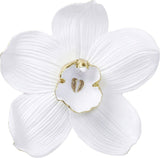 Kare Design decoración de pared Orquídea, blanco, XL, decoración de pared, aspecto de flor de orquídea, hecho a mano, 25x24x7 cm (al/a/pr) Estatuillas y esculturas Naty Shop Blanco 51L X 2B Cm