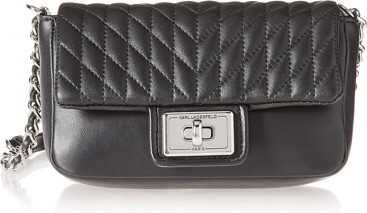 KARL LAGERFELD Bolso bandolera Agyness Bolsos Mujer Naty Shop Black/Silver